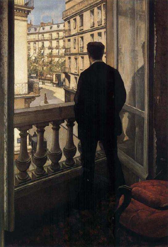 Gustave Caillebotte Young man near ther door